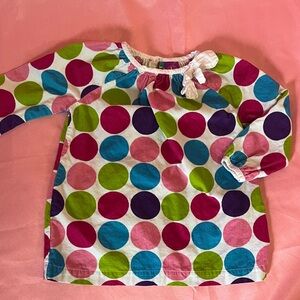 Vintage Polka Dot Corduroy Dress- 2T